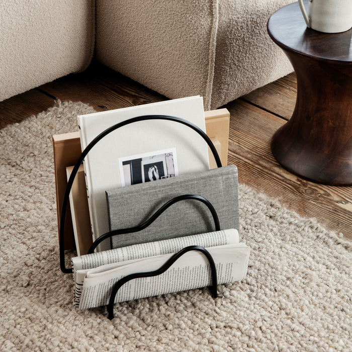 ferm LIVING Lithos Tijdschriftenrek - Black