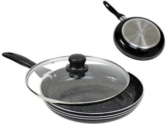 Edenberg Stonetec Line - Hapjespan Keramisch - 28 cm - 3-laags