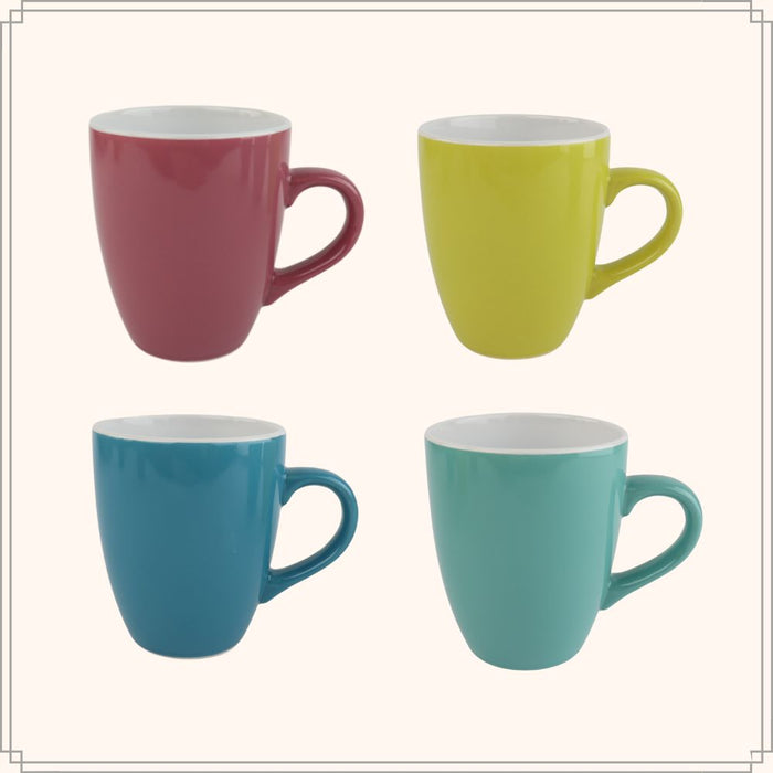 OTIX Koffiemok Theemok Set van 4 Koffietassen Verschillende kleuren...