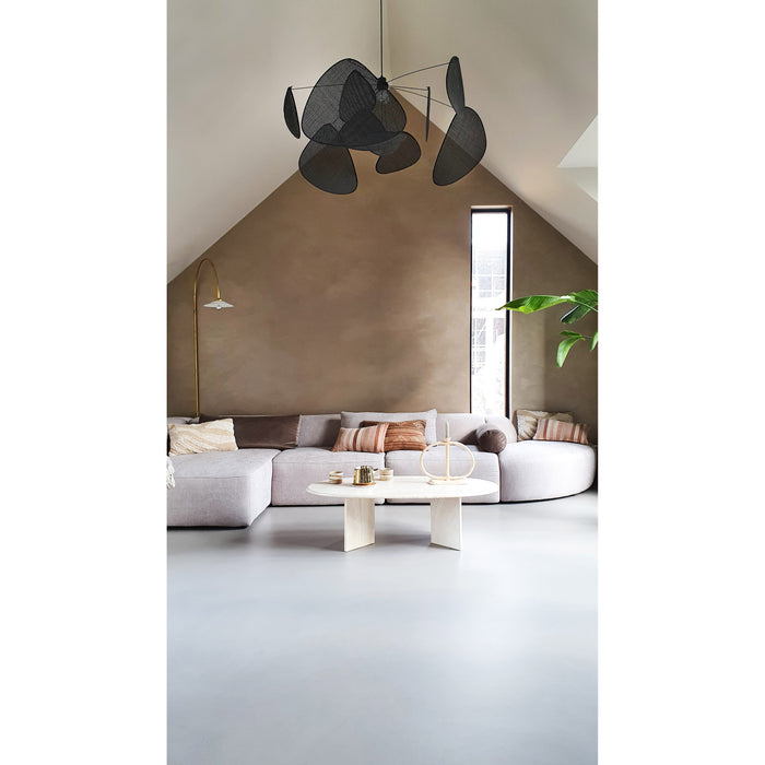 4X6 SOFA X6 modulaire hoekbank J links beige melange - 315 cm