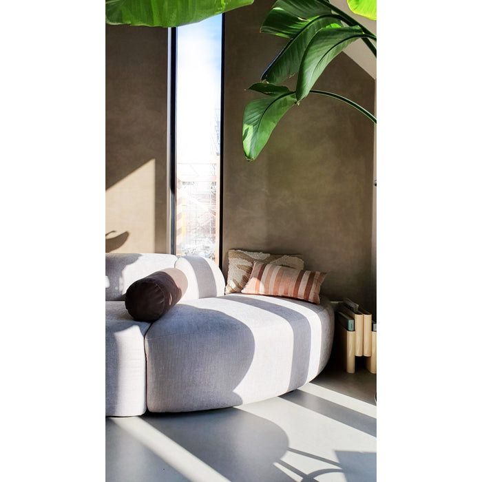 4X6 SOFA X6 modulaire hoekbank J links beige melange - 315 cm