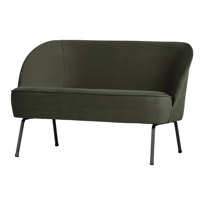 WOOOD Vogue 2-Zits Bankje - Velvet - Onyx - 68x110x65