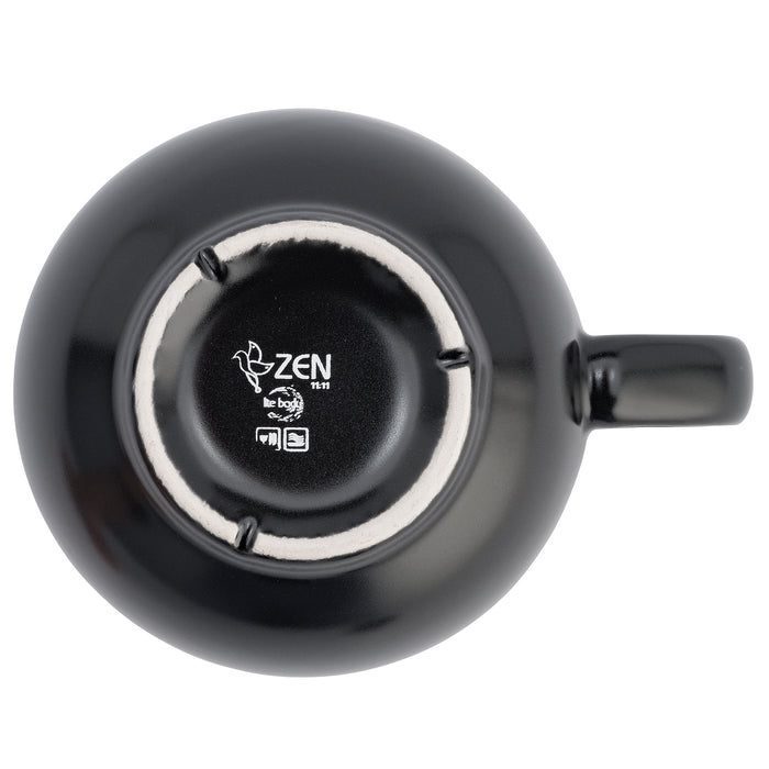 Lite-Body Soepkom met oor - Ø 11 Set van 6 stuks - 400 ml Zwart
