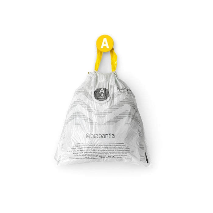 Brabantia Type A PerfectFit Afvalzak 3 Liter - 20 zakken