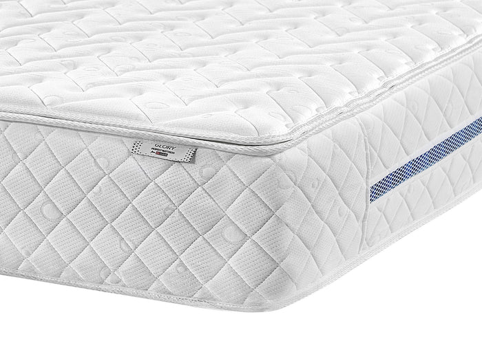 Beliani-GLORY-Pocketveringmatras hard-Wit-140 x 200 cm-Polyester