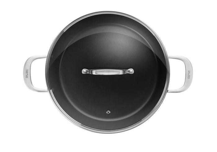 Ibili Titan Hapjespan - 32 cm - met glazen deksel