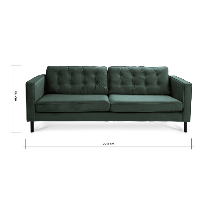 MOOS Studio 3-zitsbank - FLuweel - Groen