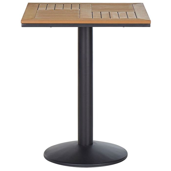 Beliani-PALMI -Tuintafel-Lichte houtkleur-60 x 60 cm-Kunsthout