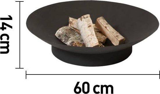 2L Home and Garden HEAT ‚Äì Classic vuurschaal √ò 60 cm Zwart