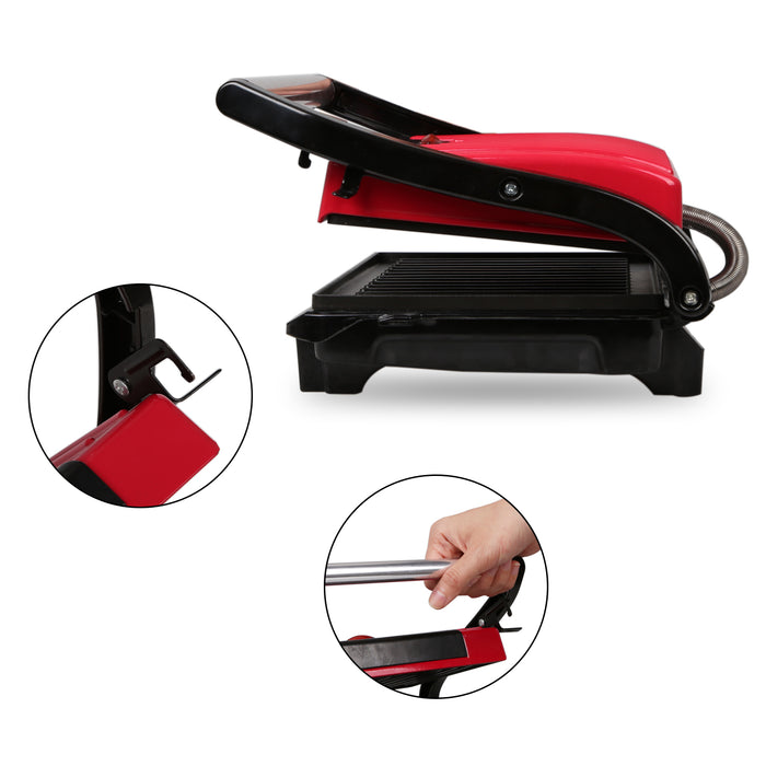Aigostar Warme 30HHH - Panini maker|contactgrill - Rood