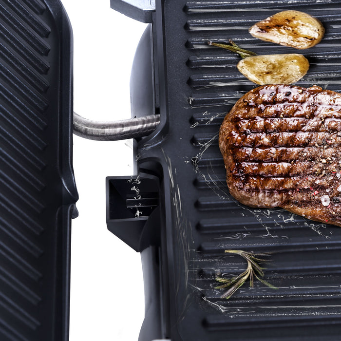 Aigostar Samson 30KLU - Contactgrill | Compact grillplaat - Zwart