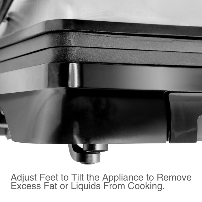 Aigostar Samson 30KLU - Contactgrill | Compact grillplaat - Zwart