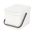 Brabantia Sort & Go GFT Afvalemmer 6 Liter - Wit