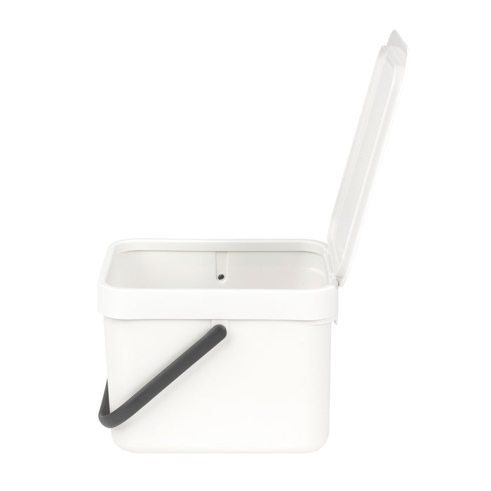 Brabantia Sort & Go GFT Afvalemmer 6 Liter - Wit