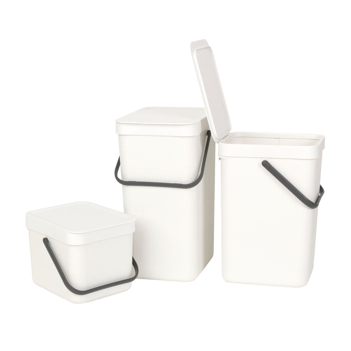Brabantia Sort & Go GFT Afvalemmer 6 Liter - Wit