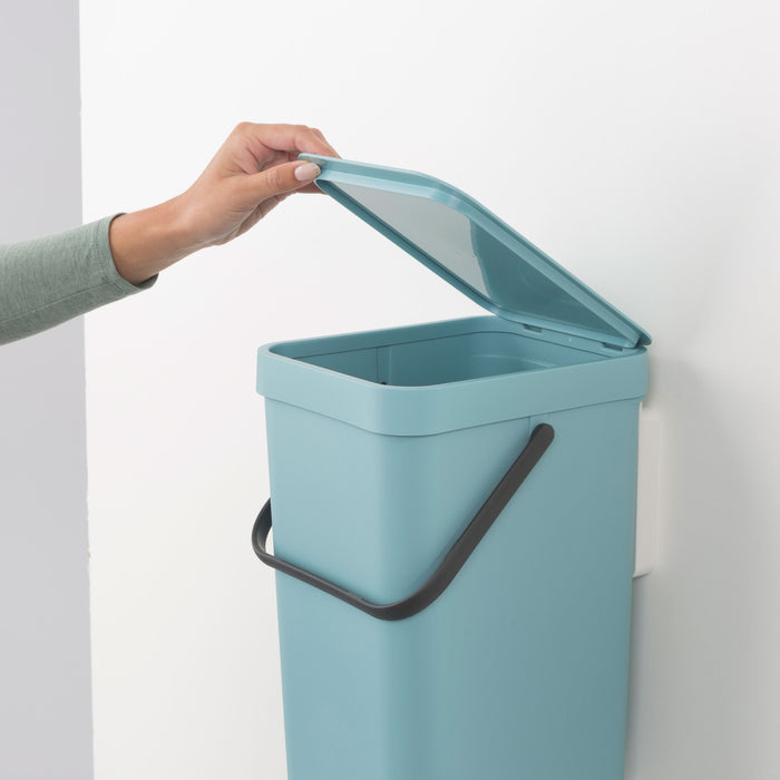 Brabantia Sort & Go Afvalemmer / Opberger 12 L - Lichtblauw