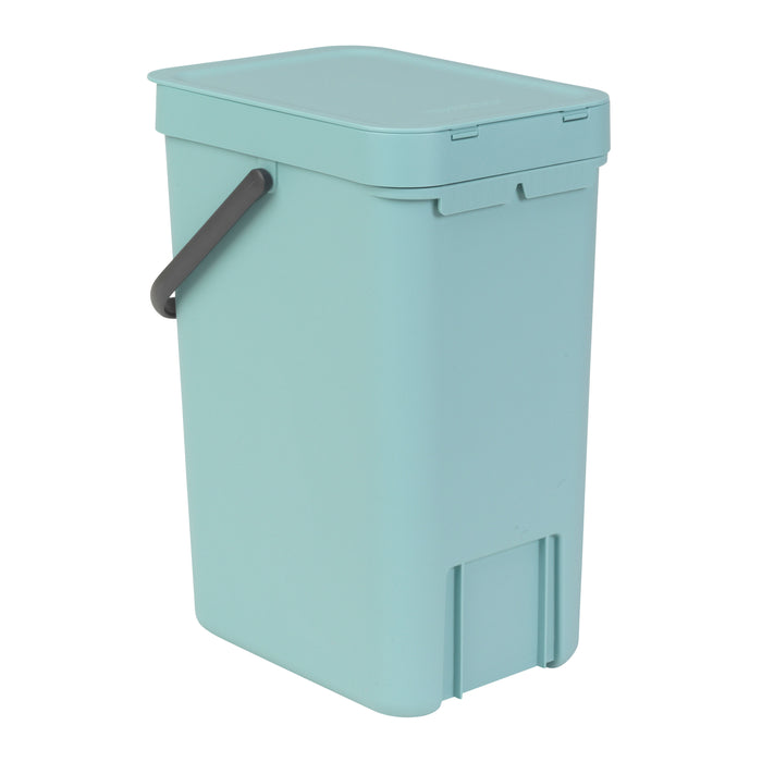 Brabantia Sort & Go Afvalemmer / Opberger 12 L - Lichtblauw