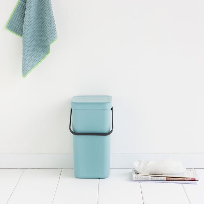 Brabantia Sort & Go Afvalemmer / Opberger 12 L - Lichtblauw
