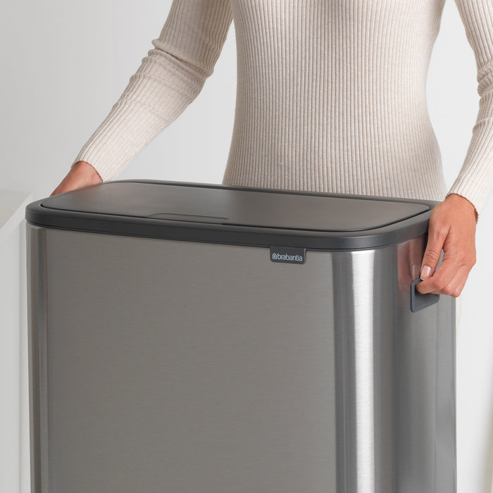 Brabantia Bo Touch Bin 2 x 30 L - Vingerafdrukvrij - Zilver