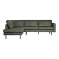 WOOOD Rodeo Hoekbank Links - Eco-leder -  Army