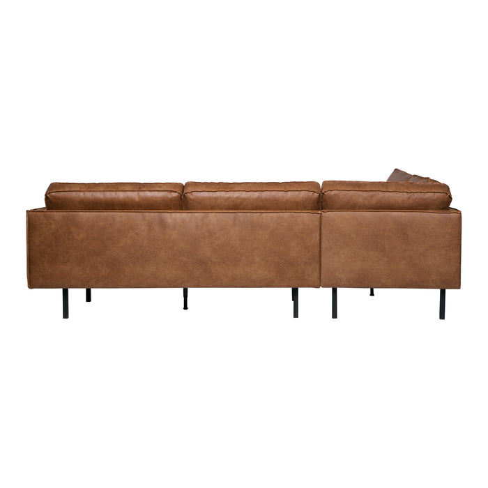 WOOOD Rodeo Hoekbank Links - Eco-leder -  Cognac