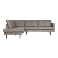 WOOOD Rodeo Hoekbank Links - Eco-leder -  Elephant