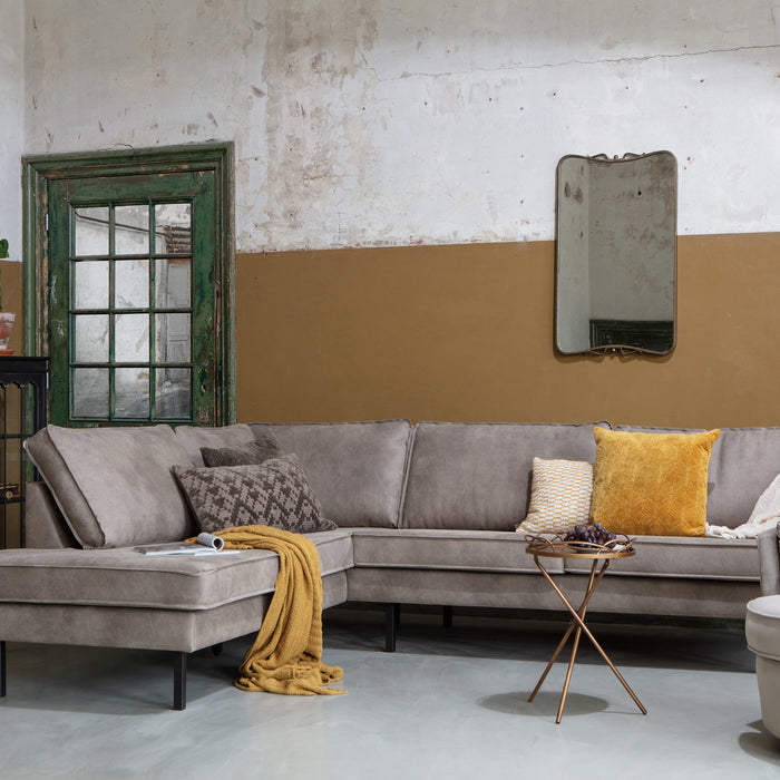 WOOOD Rodeo Hoekbank Links - Eco-leder -  Elephant