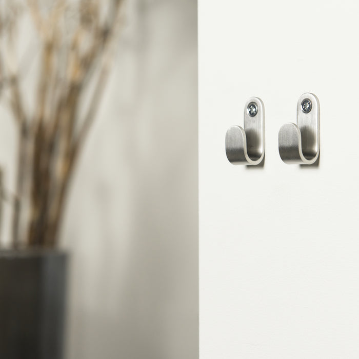 Tiger Simple Handdoekhaak - RVS Geborsteld (2 stuks)