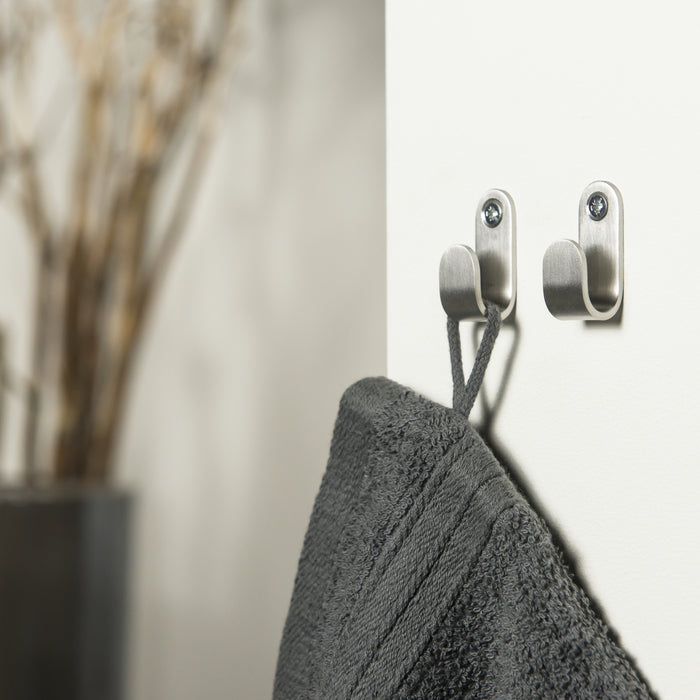 Tiger Simple Handdoekhaak - RVS Geborsteld (2 stuks)