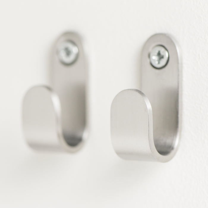 Tiger Simple Handdoekhaak - RVS Geborsteld (2 stuks)