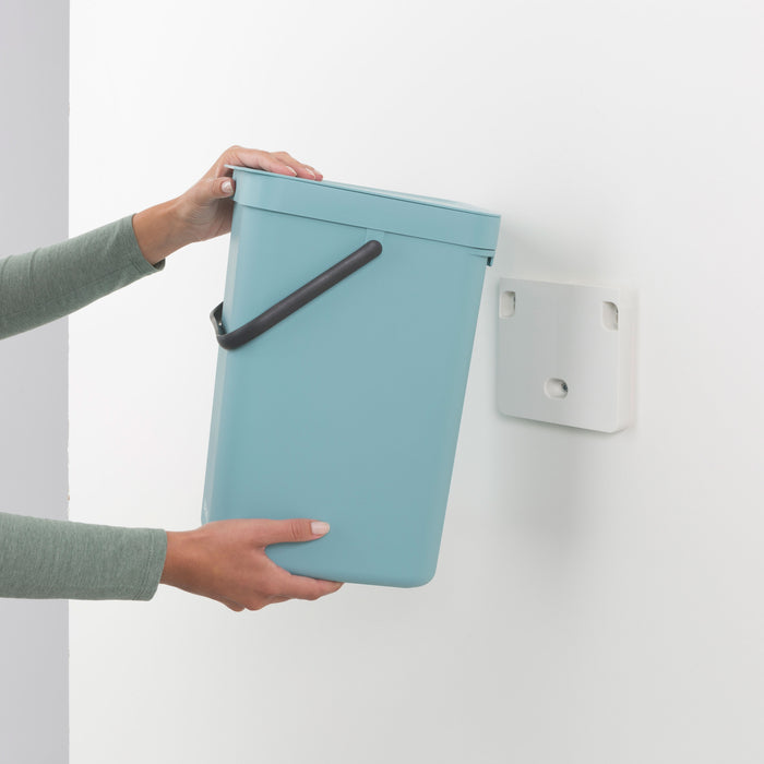 Brabantia Sort & Go Afvalemmer / Opberger 16 L - Lichtblauw