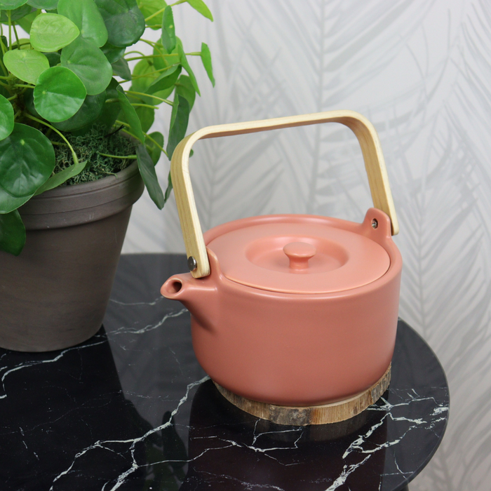 Orange85 Theepot Terracotta Kleur 80cl Aardewerk