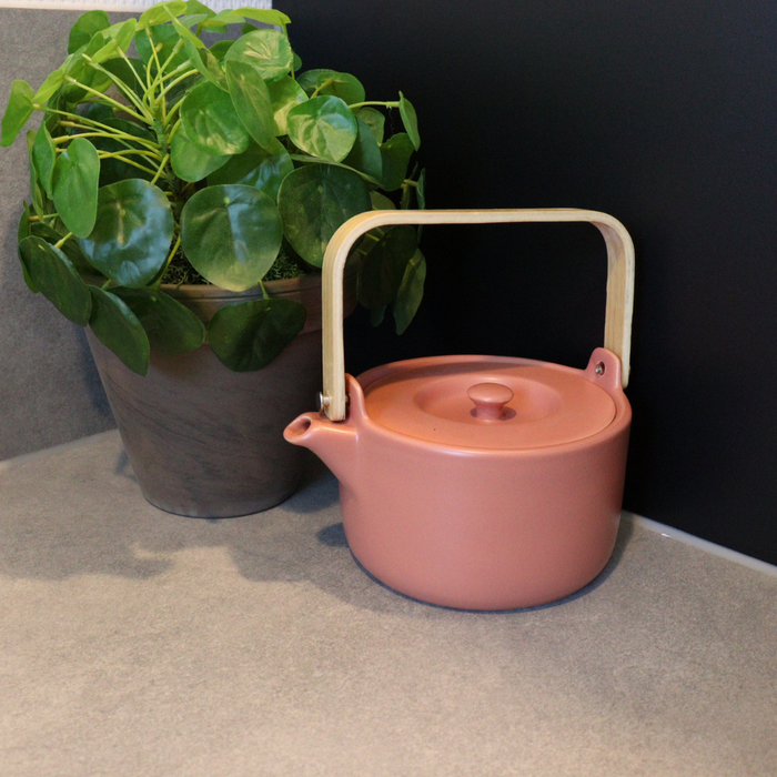 Orange85 Theepot Terracotta Kleur 80cl Aardewerk