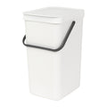 Brabantia Sort & Go Afvalemmer / Opberger 16 Liter - Wit