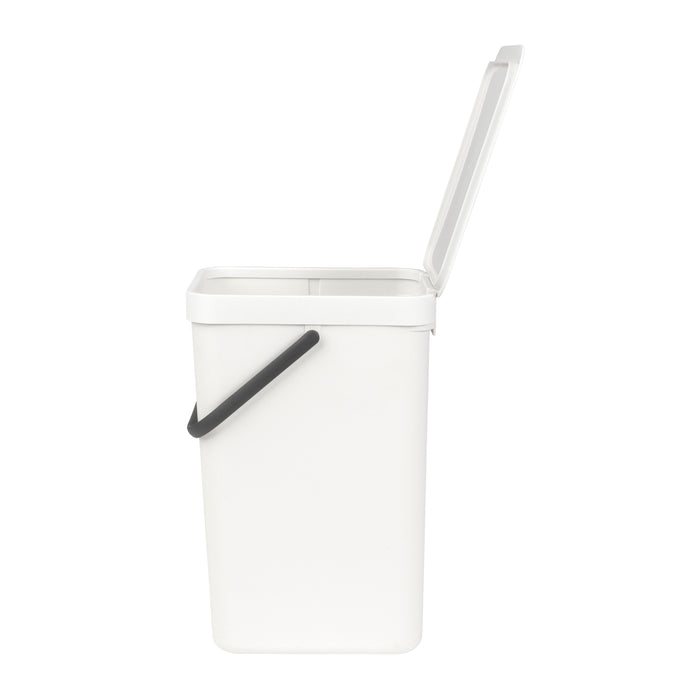 Brabantia Sort & Go Afvalemmer / Opberger 16 Liter - Wit