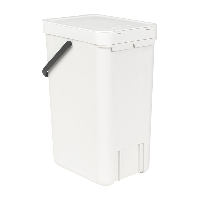 Brabantia Sort & Go Afvalemmer / Opberger 16 Liter - Wit