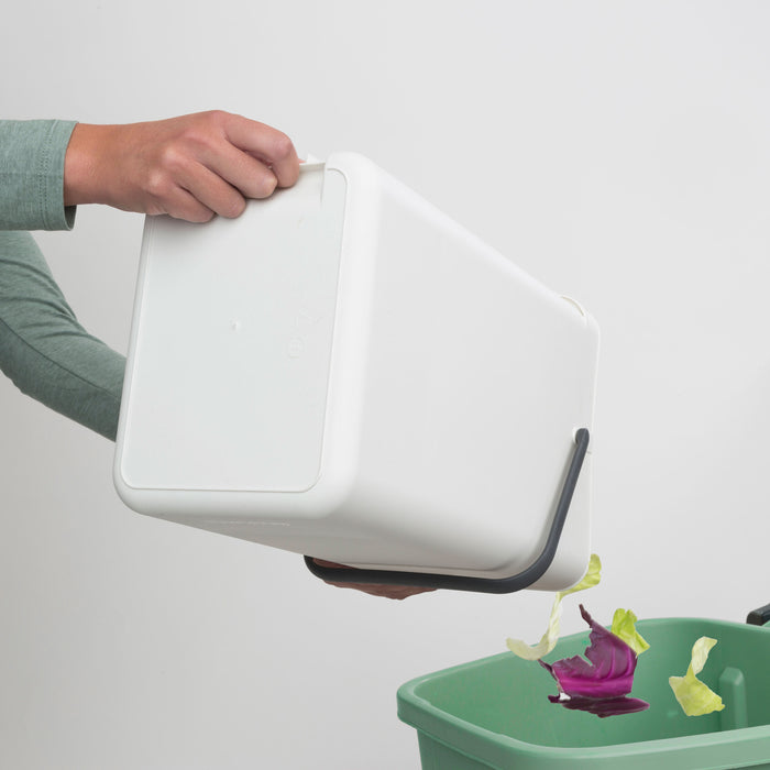 Brabantia Sort & Go Afvalemmer / Opberger 16 Liter - Wit