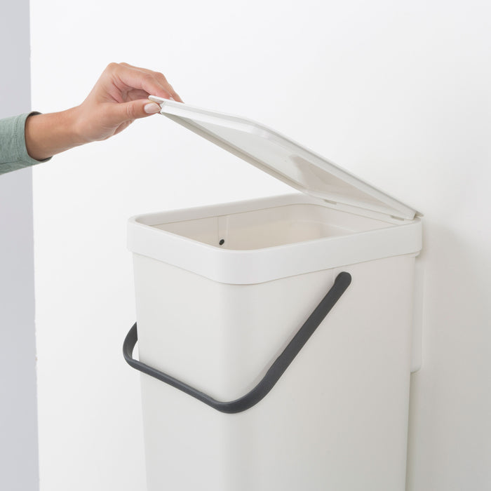 Brabantia Sort & Go Afvalemmer / Opberger 16 Liter - Wit