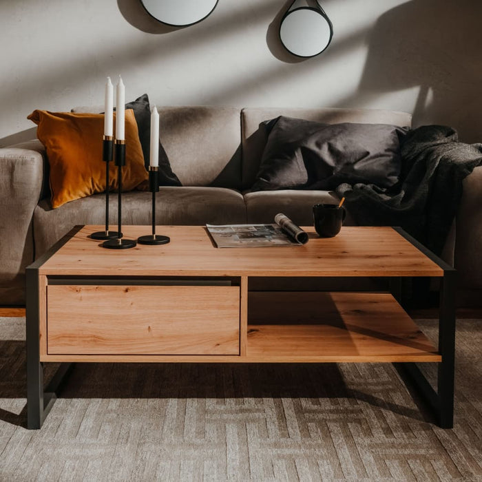 Finori Salontafel artisan oak and anthracite