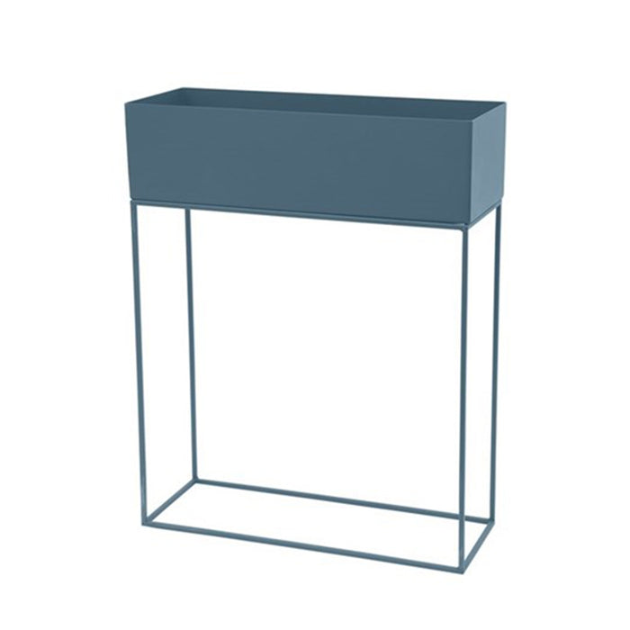 Lisomme staande plantenbak Xavi - Metaal - B55 x H70 x D20 cm - Blauw