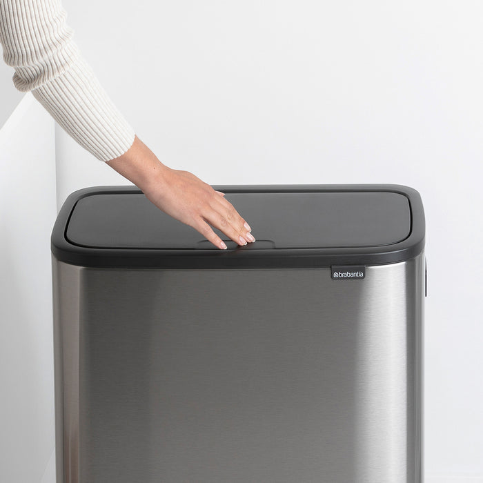 Brabantia Bo Touch Bin Hi Afvalemmer 2 x 30 L - Vingerafdrukvrij