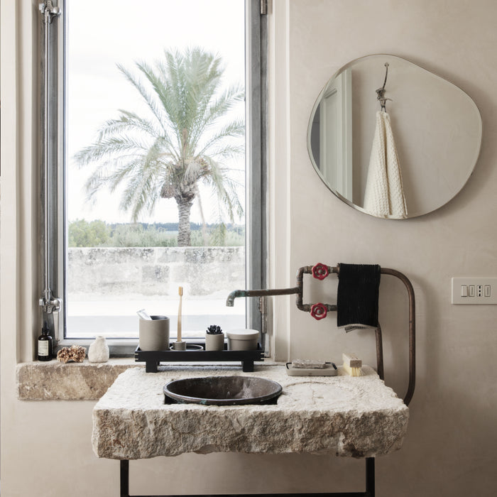 ferm LIVING Pond Spiegel - Small - Brass Frame