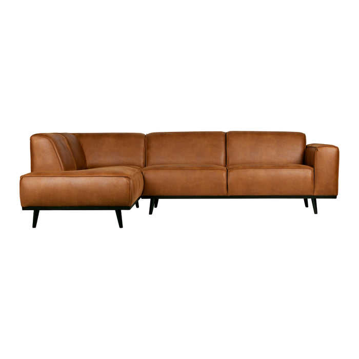 WOOOD Statement Hoekbank Links - Eco-leder - Cognac