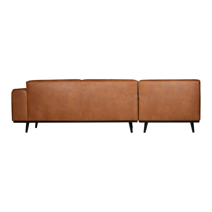 WOOOD Statement Hoekbank Links - Eco-leder - Cognac