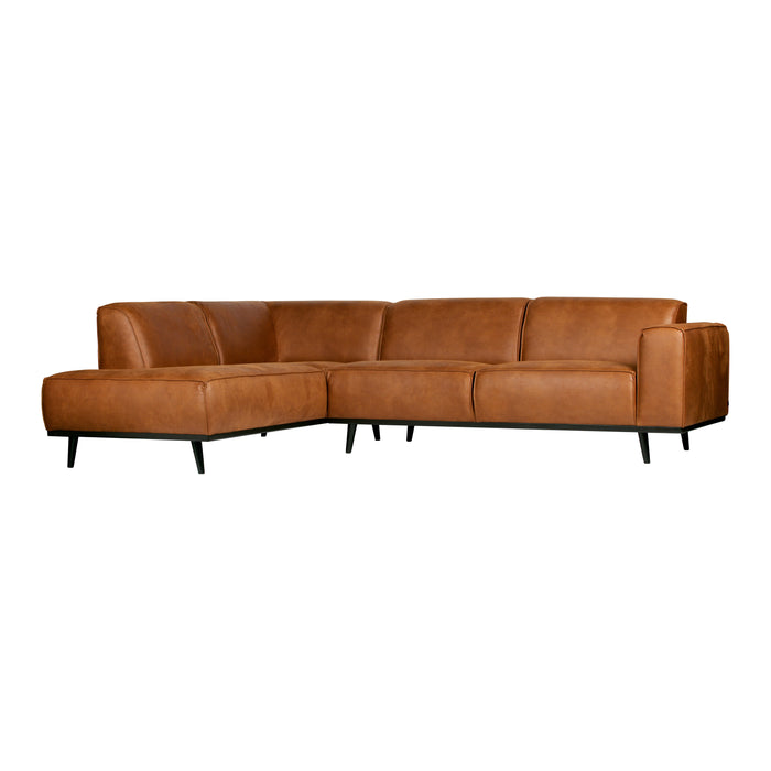 WOOOD Statement Hoekbank Links - Eco-leder - Cognac