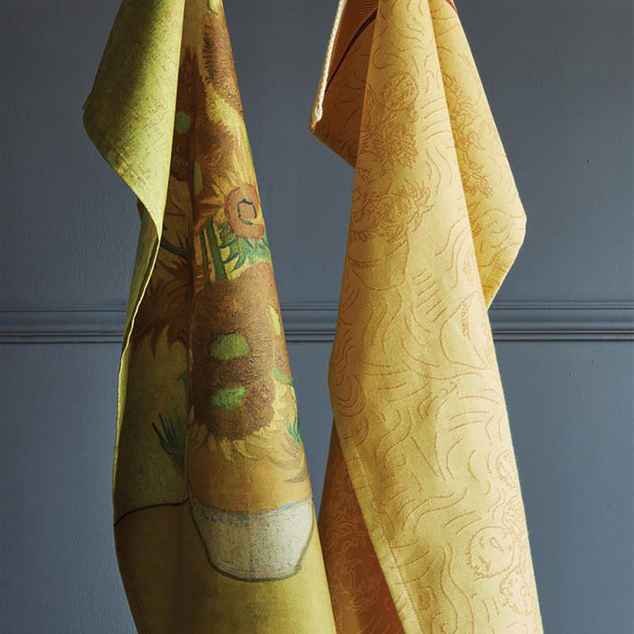 Beddinghouse x Van Gogh Museum Sunflower Theedoek 50 x 70 cm - Geel