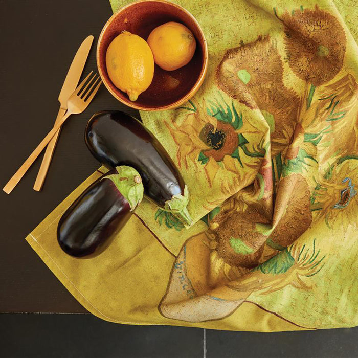 Beddinghouse x Van Gogh Museum Sunflower Theedoek 50 x 70 cm - Geel