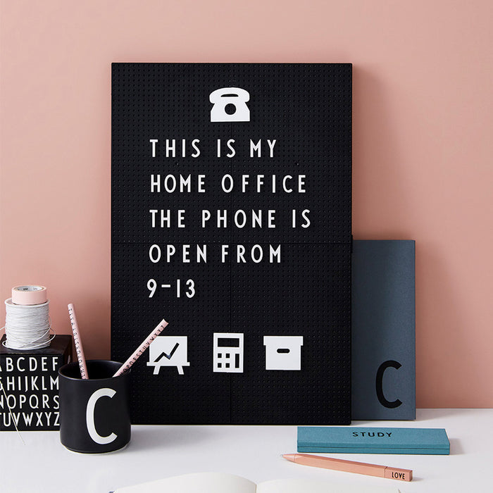 Design Letters Party Icons voor Letterbord