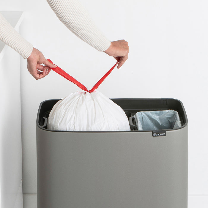 Brabantia Bo Touch Bin Afvalemmer 11 + 23 L - Mineral Concrete Grey