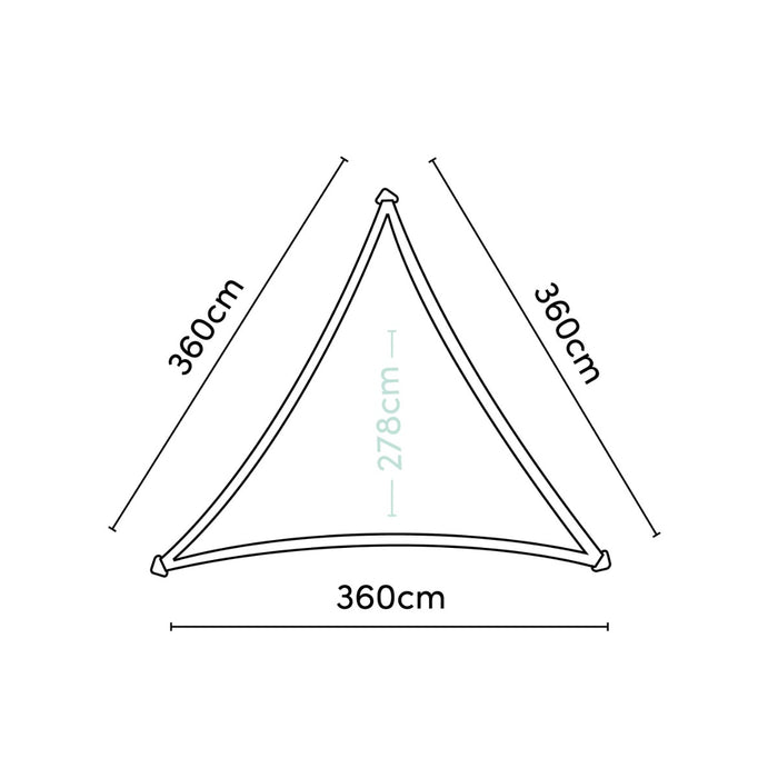 Nesling Coolfit Schaduwdoek Zand 360 x 360 x 360 cm